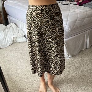 Cheetah midi skirt